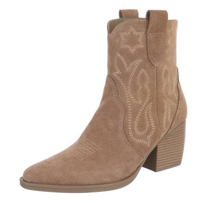 Western- & Bikerboots für Damen in Hellbraun