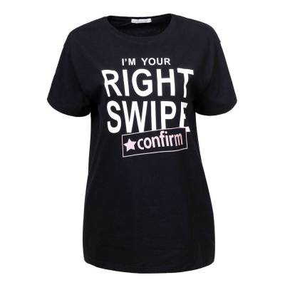 T-Shirt für Damen in Schwarz