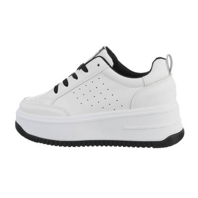 Sneakers low für Damen in Weiß und Schwarz