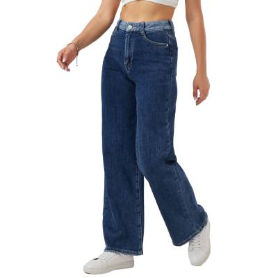 Relaxed fit jeans for women in blue
