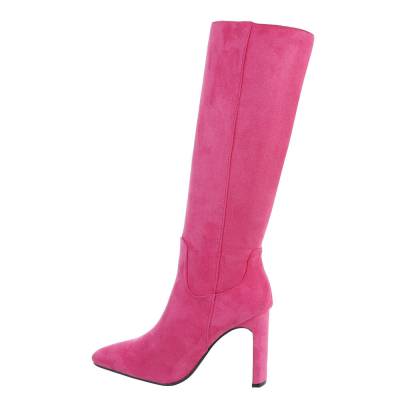 High-Heel Stiefel für Damen in Pink