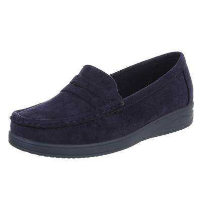Loafers for women in dark-blue