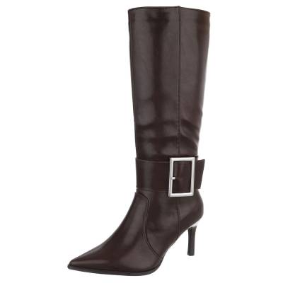 Heeled boots for women in brown