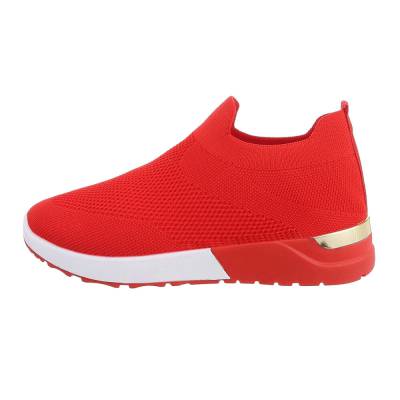 Low-top sneakers for women in red