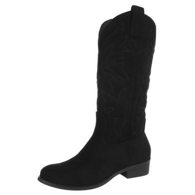 Cowboy & biker boots for women in black