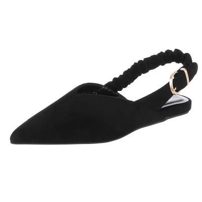 Lace-up heels for women in black