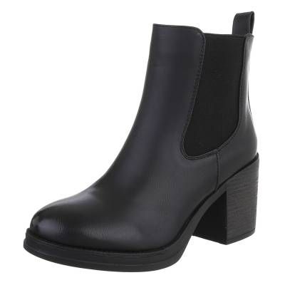 High-Heel Stiefeletten für Damen in Schwarz