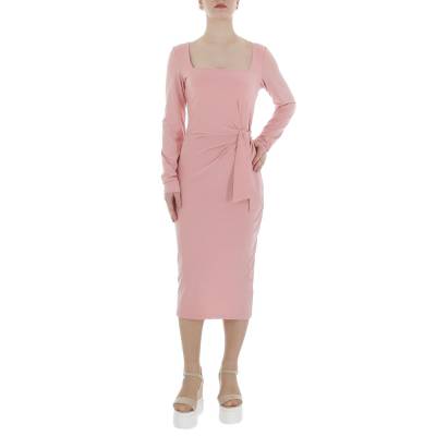 Stretch dress for women in dusky pink