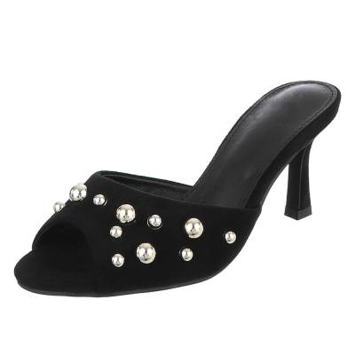 Pantoletten für Damen in Schwarz