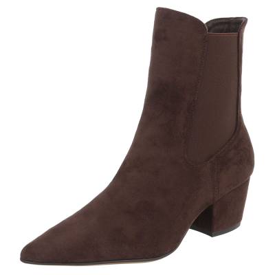 Klassische Stiefeletten für Damen in Braun