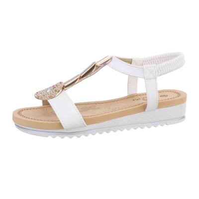 Strappy sandals for women in white