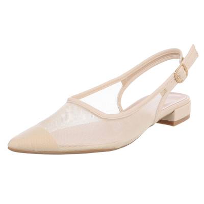 Schnür- & Riemchenpumps für Damen in Beige