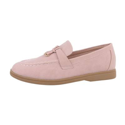 Loafers for women in dusky pink