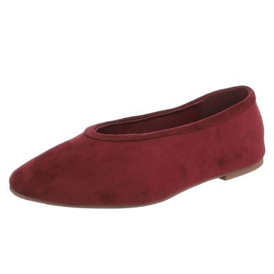 Slipper für Damen in Weinrot