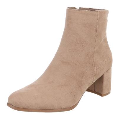 Classic ankle boots for women in light-brown