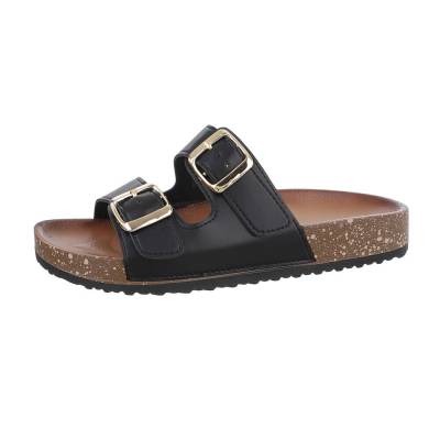 Pantoletten für Damen in Schwarz