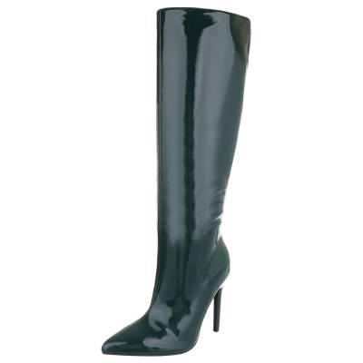 Heeled boots for women in green