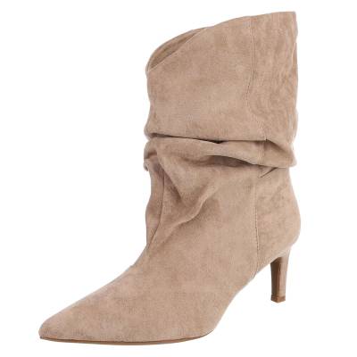 Klassische Stiefeletten für Damen in Hellbraun