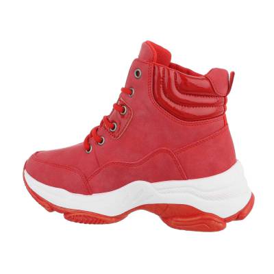 Sneakers high für Damen in Rot