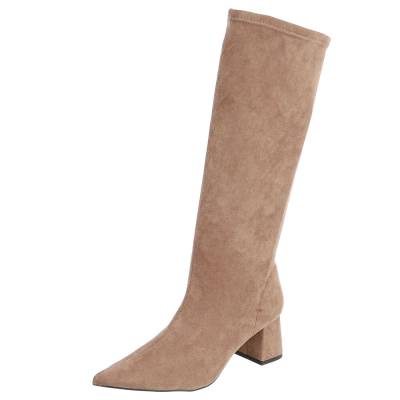 Classic boots for women in light-brown