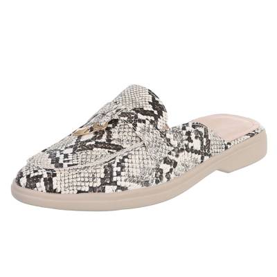 Pantoletten für Damen in Beige und Braun