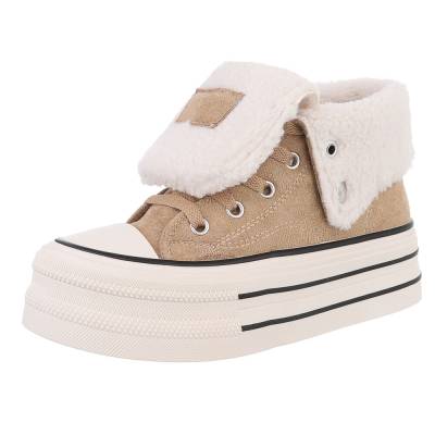 Sneakers High für Damen in Hellbraun