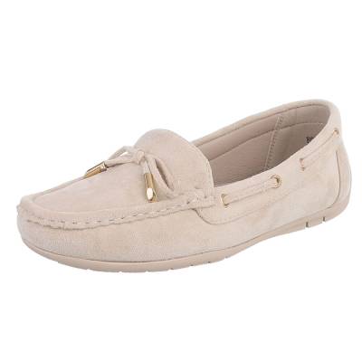 Loafers for women in beige