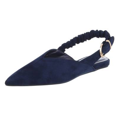 Lace-up heels for women in dark-blue