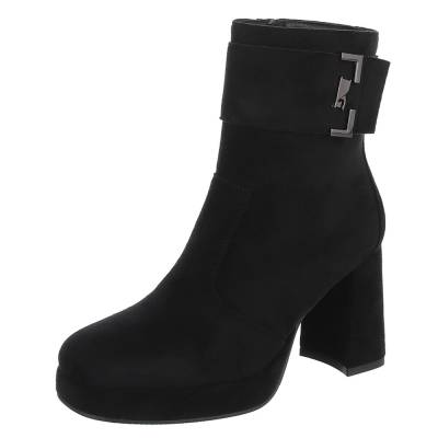 High-Heel Stiefeletten für Damen in Schwarz