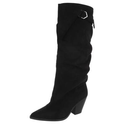 Western- & Bikerstiefel für Damen in Schwarz