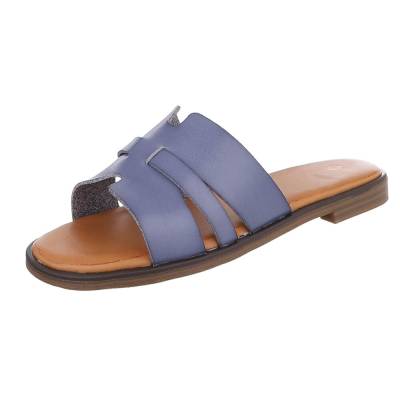 Mules for women in blue