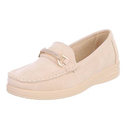 Loafers for women in beige