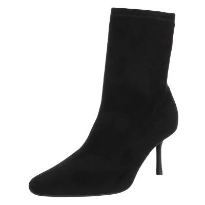 Heeled ankle boots for women in black