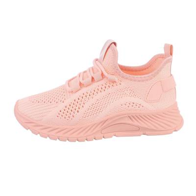Low-top sneakers for women in coral