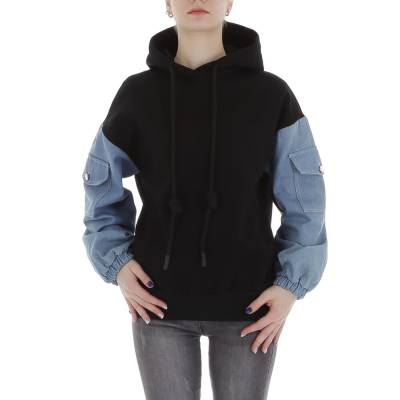 Sweatshirt for women in black and blue