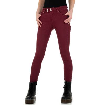 Skinny Jeans für Damen in Rot