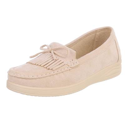 Loafers for women in beige