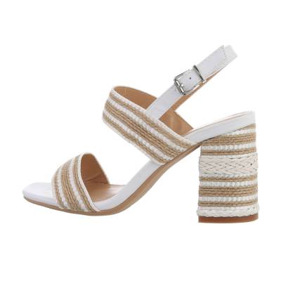 High Heel Sandaletten für Damen in Weiß