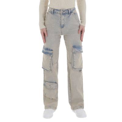 Relaxed fit jeans for women in light-blue