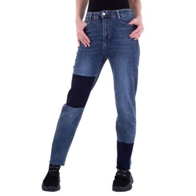 Straight Leg Jeans für Damen in Blau