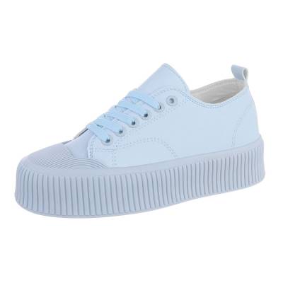 Low-top sneakers for women in light-blue