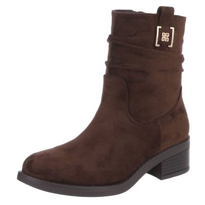 Klassische Stiefeletten für Damen in Braun