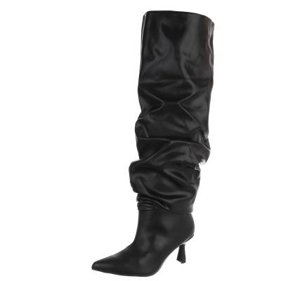 Over-the-knee boots for women in black