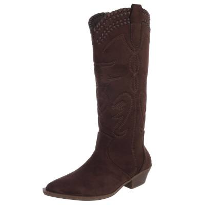 Western- & Bikerstiefel für Damen in Braun