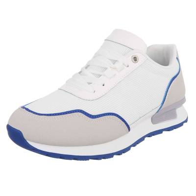 Sneakers for men in white and blue
