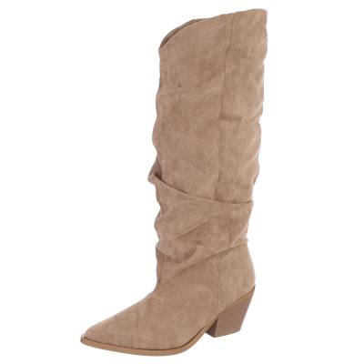 Western- & Bikerstiefel für Damen in Hellbraun