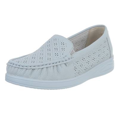 Loafers for women in light-blue