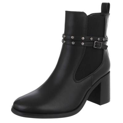 Klassische Stiefeletten für Damen in Schwarz