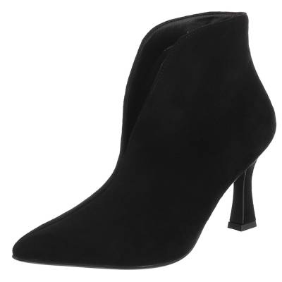 Heeled ankle boots for women in black