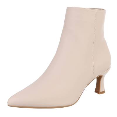 Klassische Stiefeletten für Damen in Beige